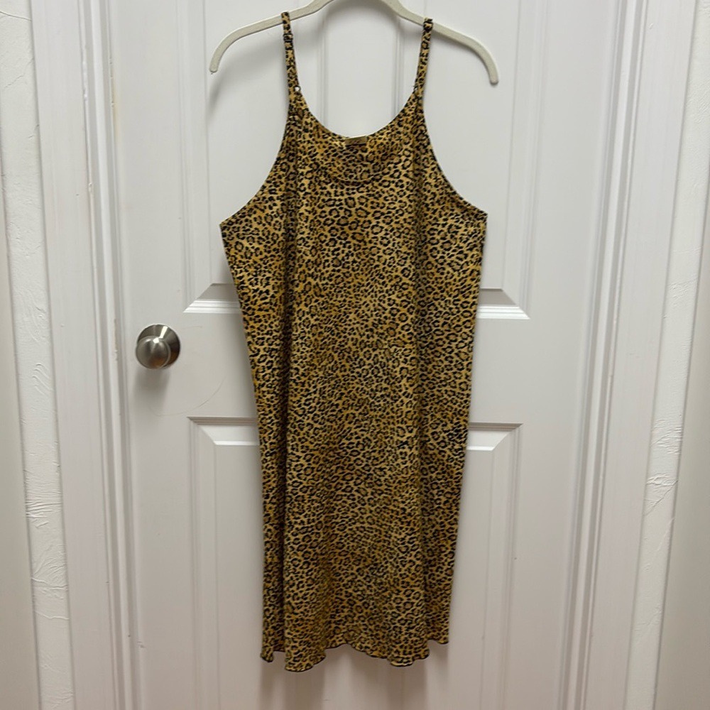 Leopard Print Slip Dress - size‎ XL